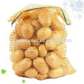 PE raschel vegetable sack for potatoes, mesh produce sacks,